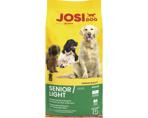 Dry dog ​​food JosiDog Senior / Light 15 kg energy-reduced for less active or older dogs