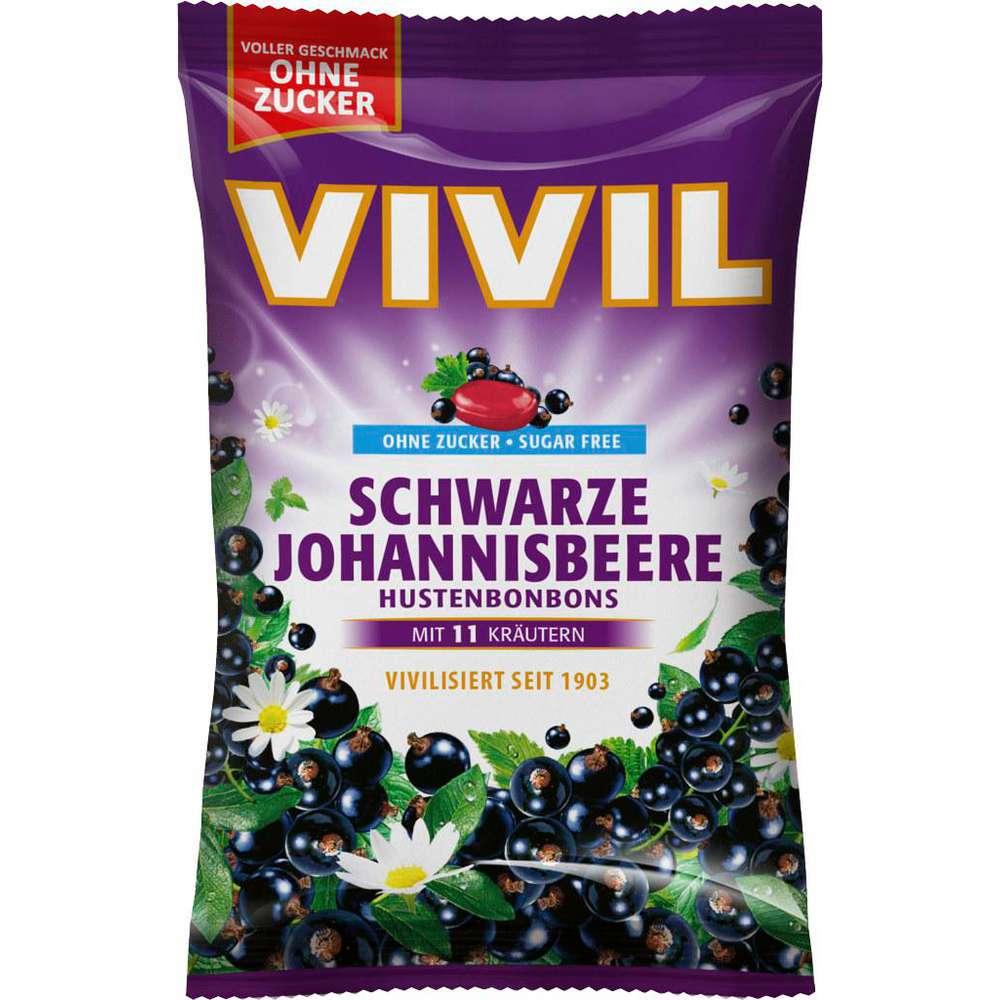 Cough drops, black currant, sugar-free