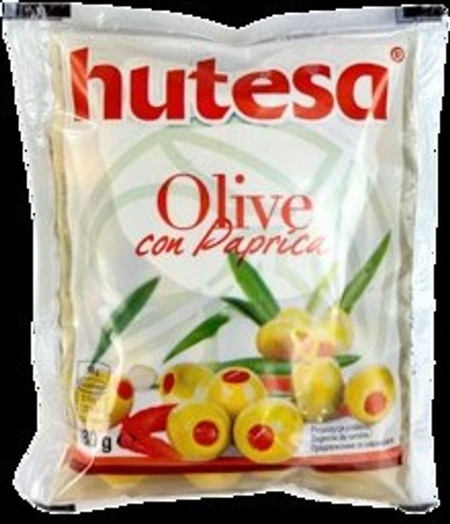 Hutesa Green Olives with Paprika Paste 180g