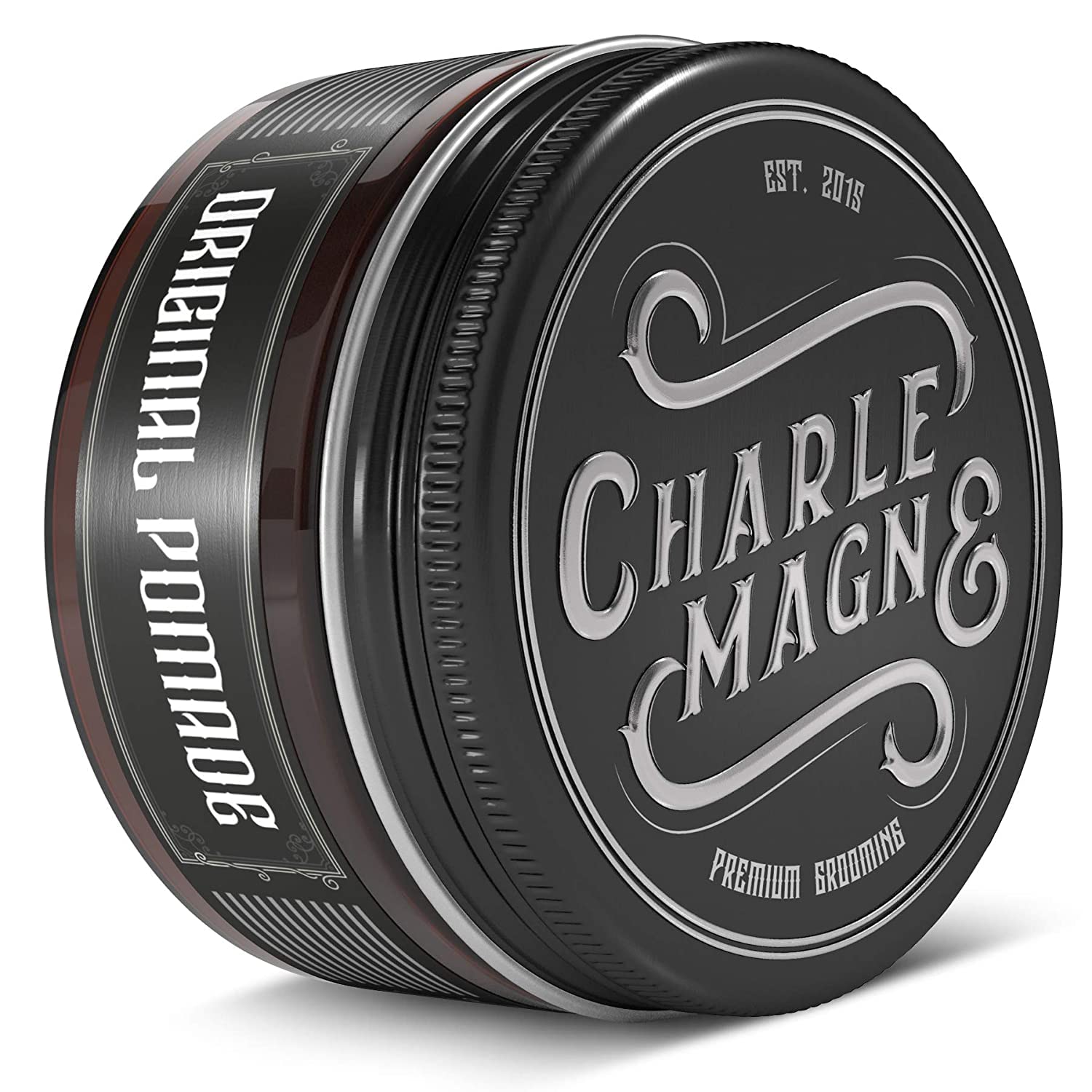 Charlemagne Original Pomade, Water-Based Pomade for Men, Perfect & Strong Hold, Elegant Scent, Perfect Shine, Barbershop Hair Pomade, 100 ml
