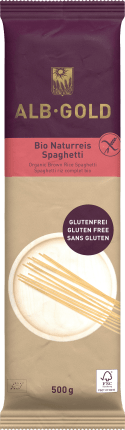 Pasta, spaghetti made of brown rice, 500 g