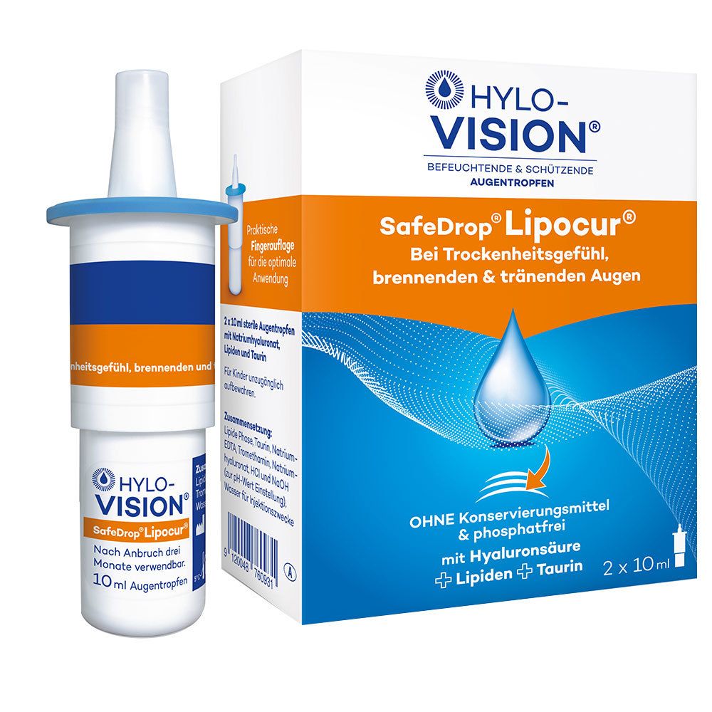 HYLO-VISION® Safedrop® Lipocur® eye drops