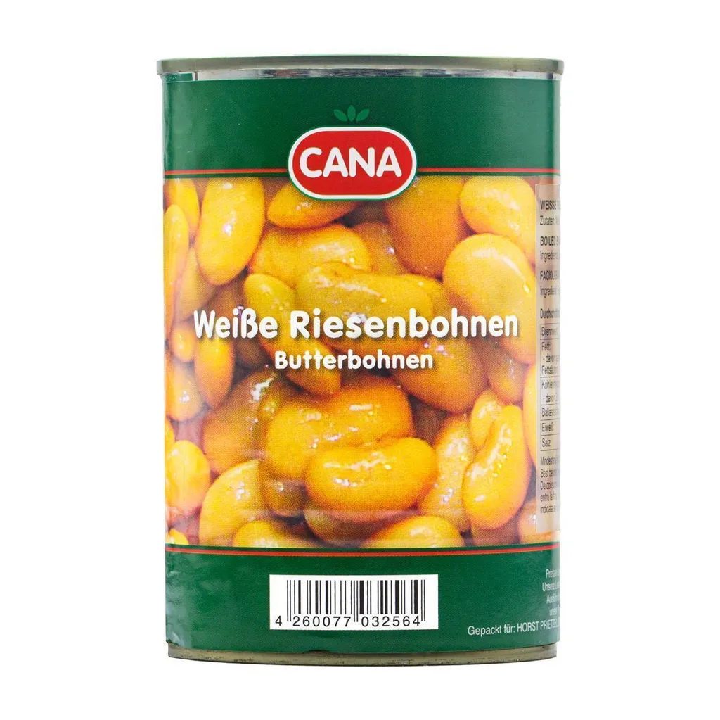 Hymor Bianchi di Spagna 24x 400g natural white giant beans butter beans Italy