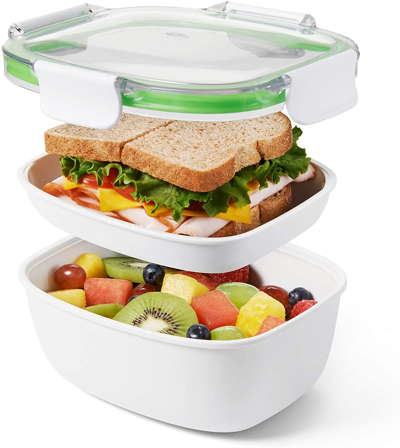 OXO - Good Grips OXO Good Grips Lunch Box with Lid – Airtight and Stackable, White