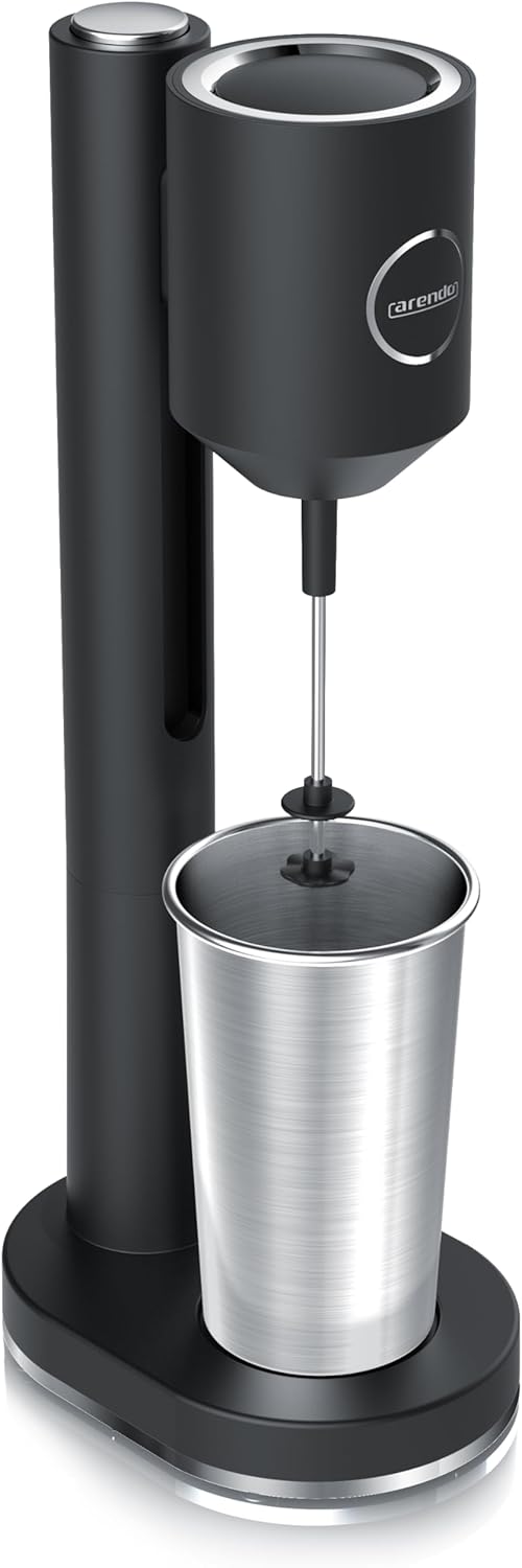 Arendo - Protein Shaker - Protein Mixer - Milkshake Mixer - Electric Stand Mixer - 500 ml Stainless Steel Cup - 22,000 rpm - 2 Speed ​​Levels - Fitness Protein Drinks Smoothies Milkshakes