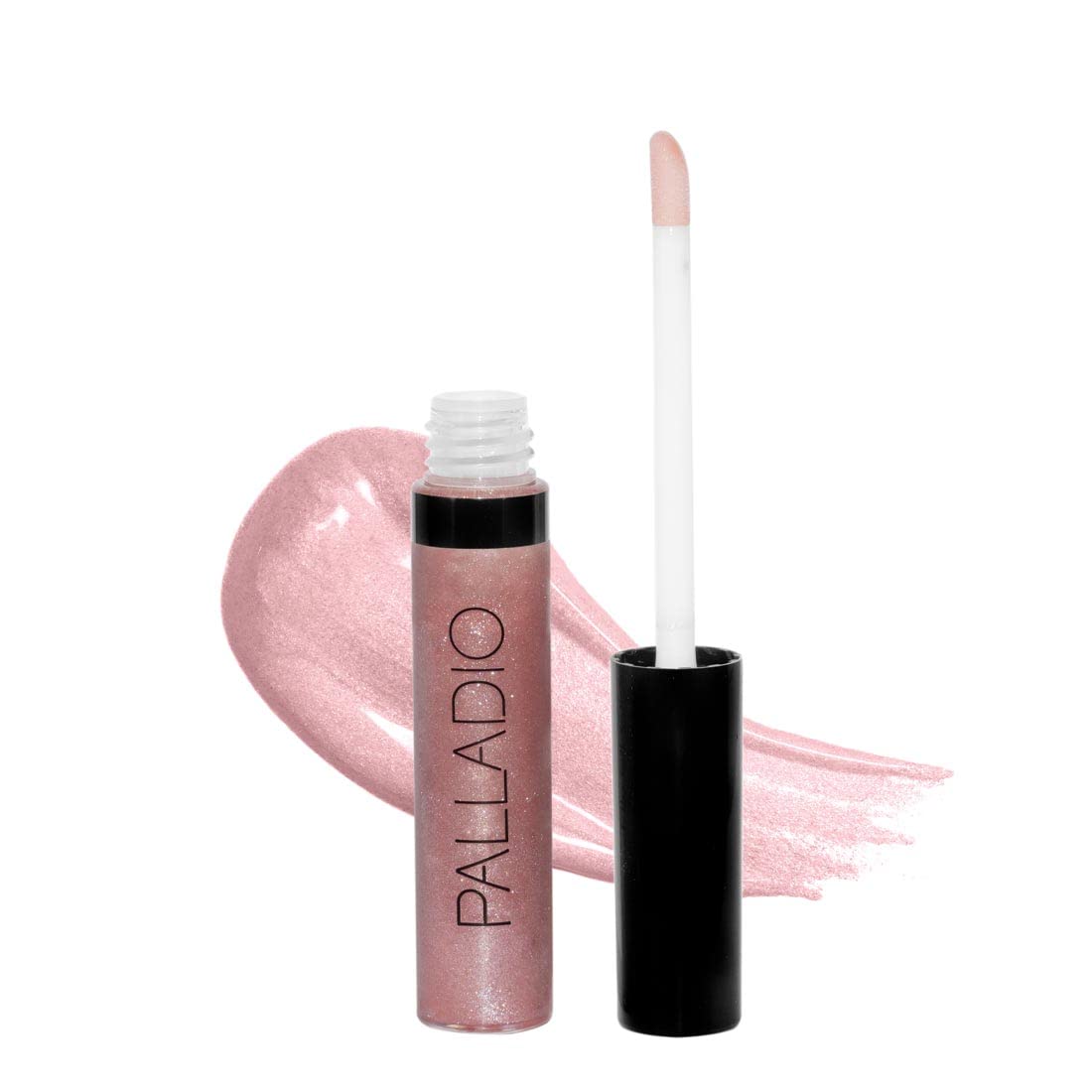 Palladio Lip Gloss, Non-Sticky, Contains Vitamin E & Aloe, Provides Intense Color & Moisture, Minimizes Lip Wrinkles, Softens Lips (Pink Candy, 1 Count (Pack of 1))