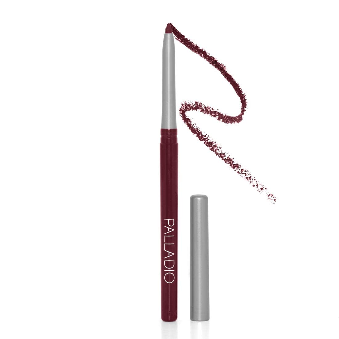 Palladio Water Resistant Twist Out Lip Liner Pencil, Highly Pigmented and Creamy Color, Slim Twist Design, Smudge Resistant, Long Lasting Formula for All Day Long Lasting Formula, No Sharpener