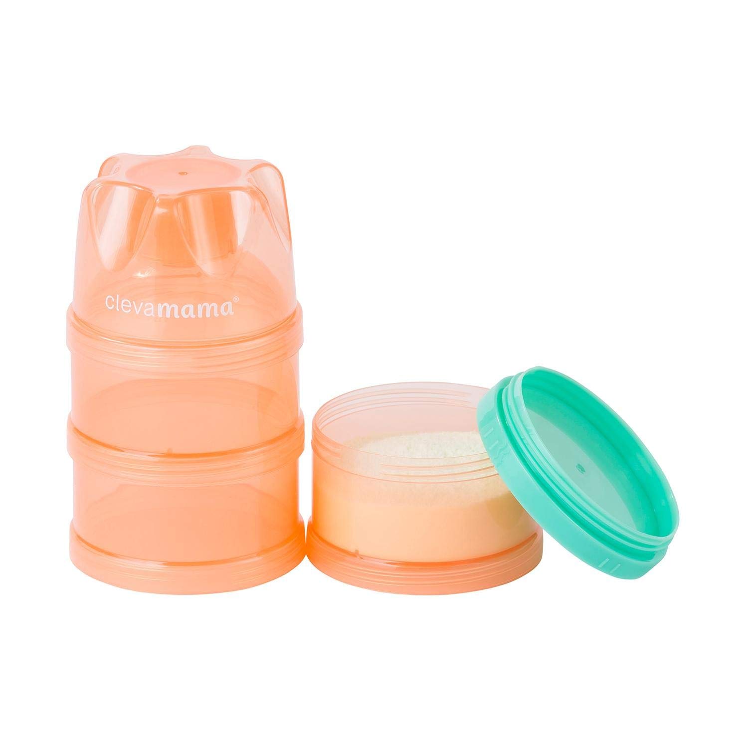 Clevamama 3004 Stackable Container for Infant Food and Porridge Green
