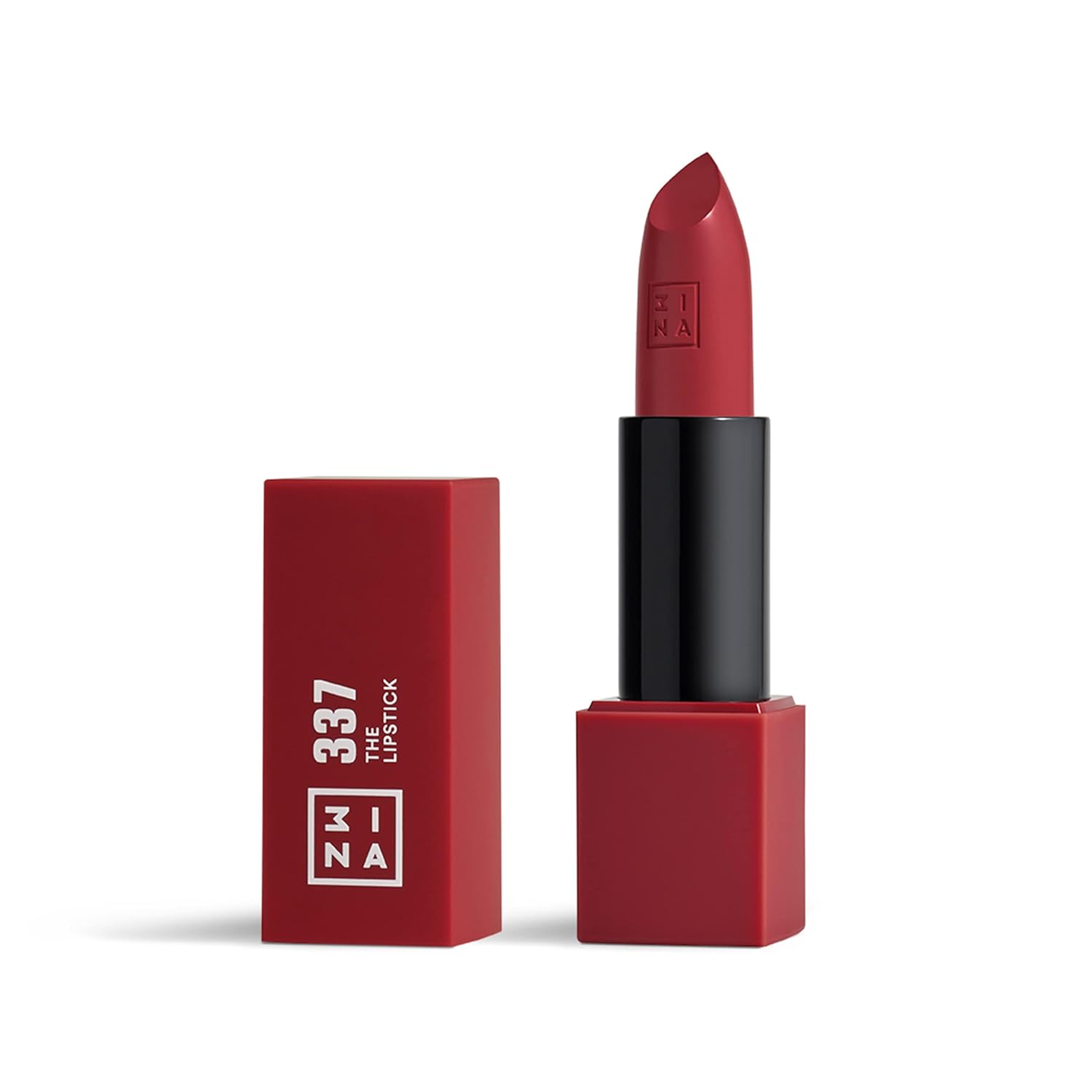 3ina make -up - The Lipstick 337 - Dark Wine Lipstick - Matte Lip Pen with Vitamin E And Shea Butter - Long -Lasting Highly Pigmented Cream - Vanilla Fragrance - Vegan - Crulety Free