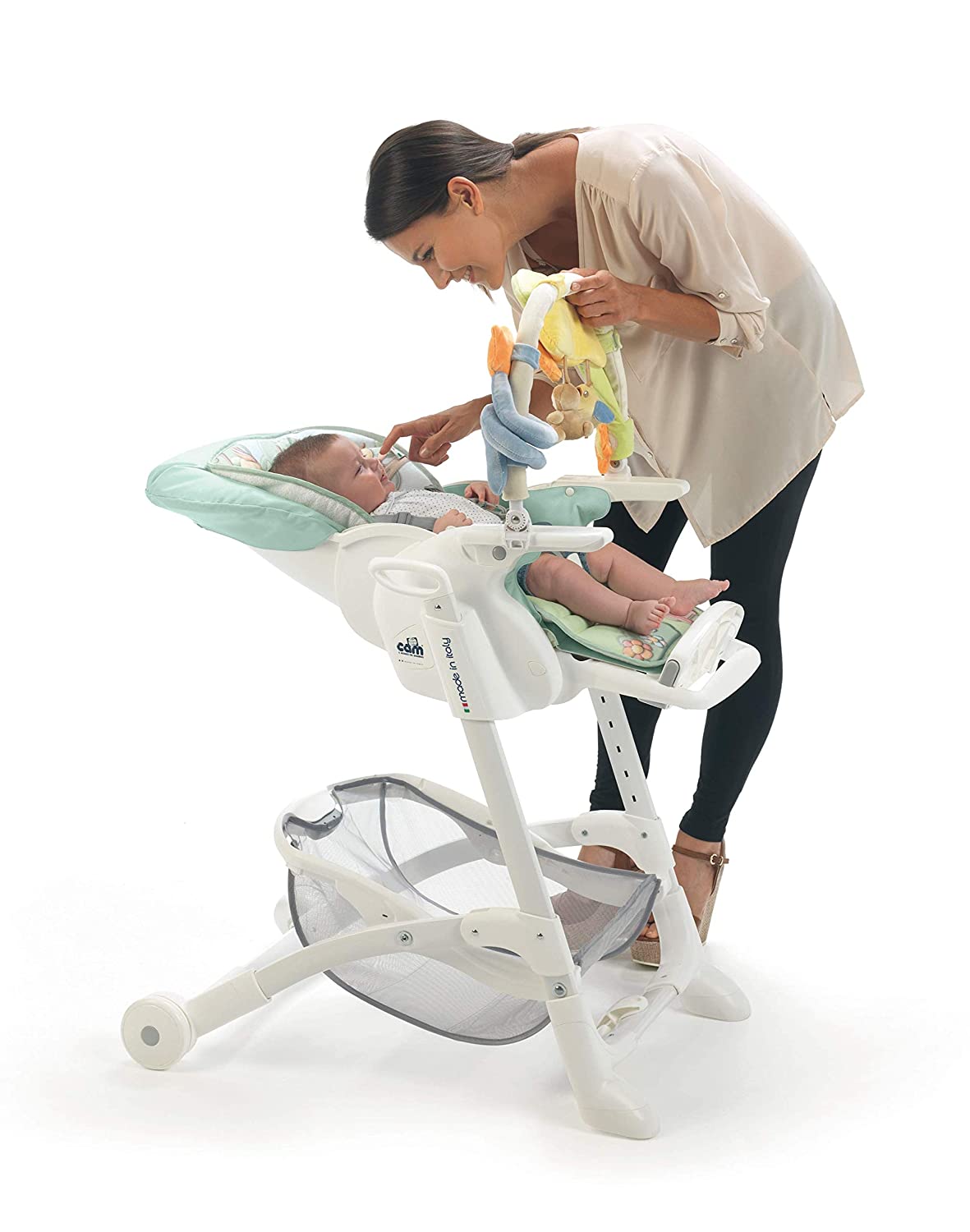 Cam High Chair Istante ❤ Flexible adjustable and easy to clean ❀ Playful designs ♦ Includes spacious table