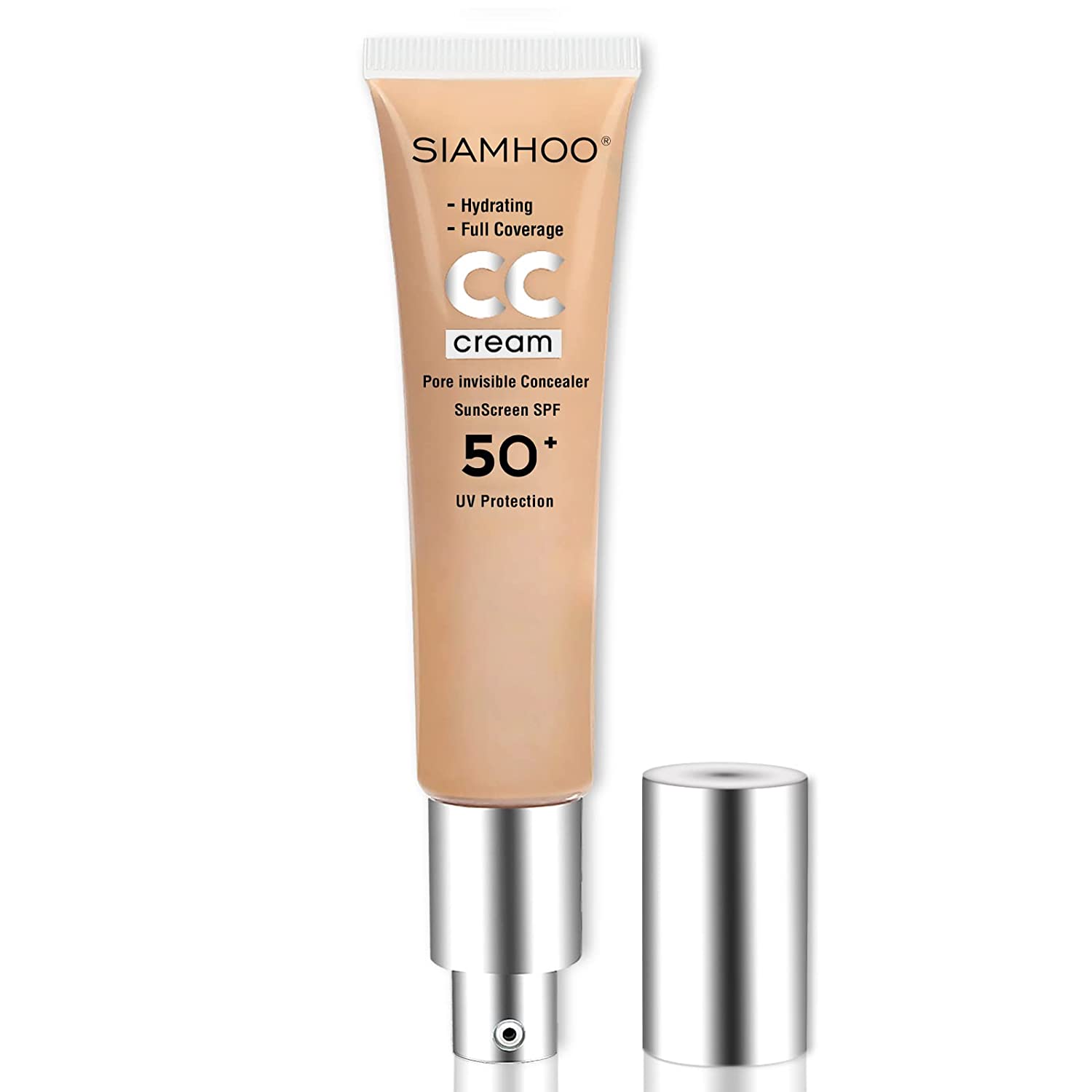 SIAMHOO CC Cream Foundation with Sun Protection Factor 50+ Full Coverage Fo, ‎medium