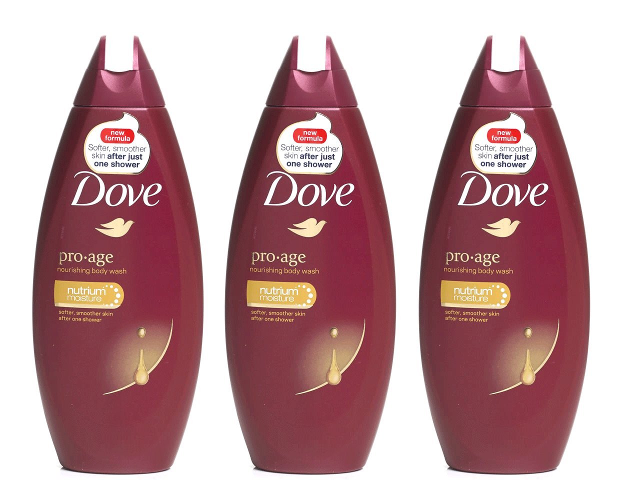 Dove Pro-Age Duschgel, 250 ml, 3 Stück