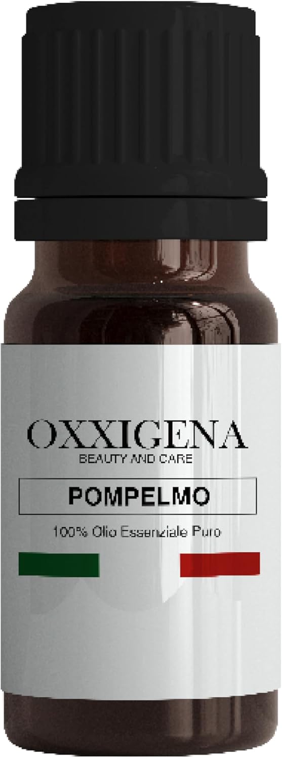 Oxxigena - Grapefruit Essential Oil - 30ml - Made in Italy - 100% Pure, Natural, Vegan, GMO Free - Ideal for Aromatherapy, Massage Mixes
