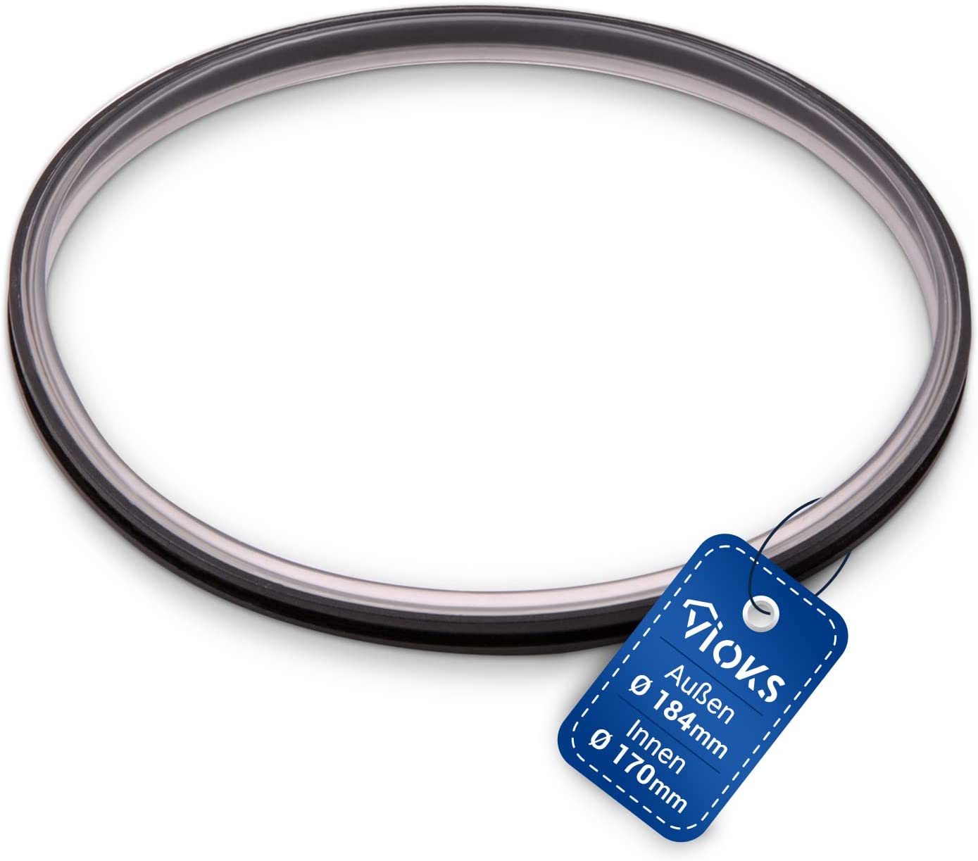 VIOKS Sealing Ring Lid Seal for Vorwerk Thermomix TM31 Food Processor Diameter 184 mm Thermomix TM 31 Sealing Ring Lid Seal Accessories Replacement Parts