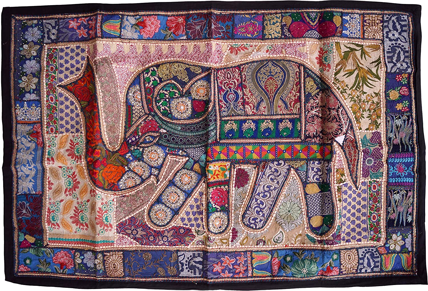 Indian Tapestry Patchwork 100 * 155 Cm, 13/Wall Bag And Hangings