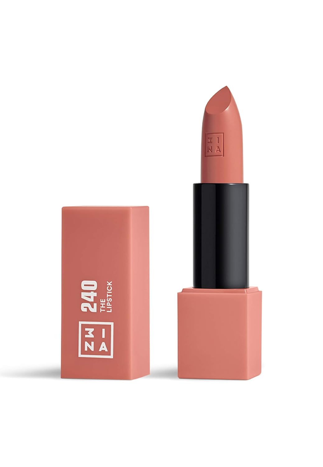 3ina make -up - The Lipstick 240 - Medium Skin Color Pink Lipstick - Matte Lip Pen with Vitamin E And Shea Butter - Long -Lasting Highly Pigmented Cream - Vanilla Fragrance - Vegan - Cruelty Free