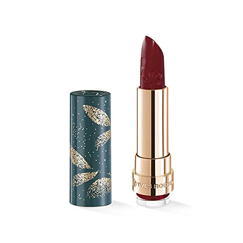 Yves Rocher Festive Collection Lipstick Vertige Satin Rouge Minuit 3 New Glamorous and Festive Colours Limited Edition 1 x Pen 1.7 g, ‎rouge