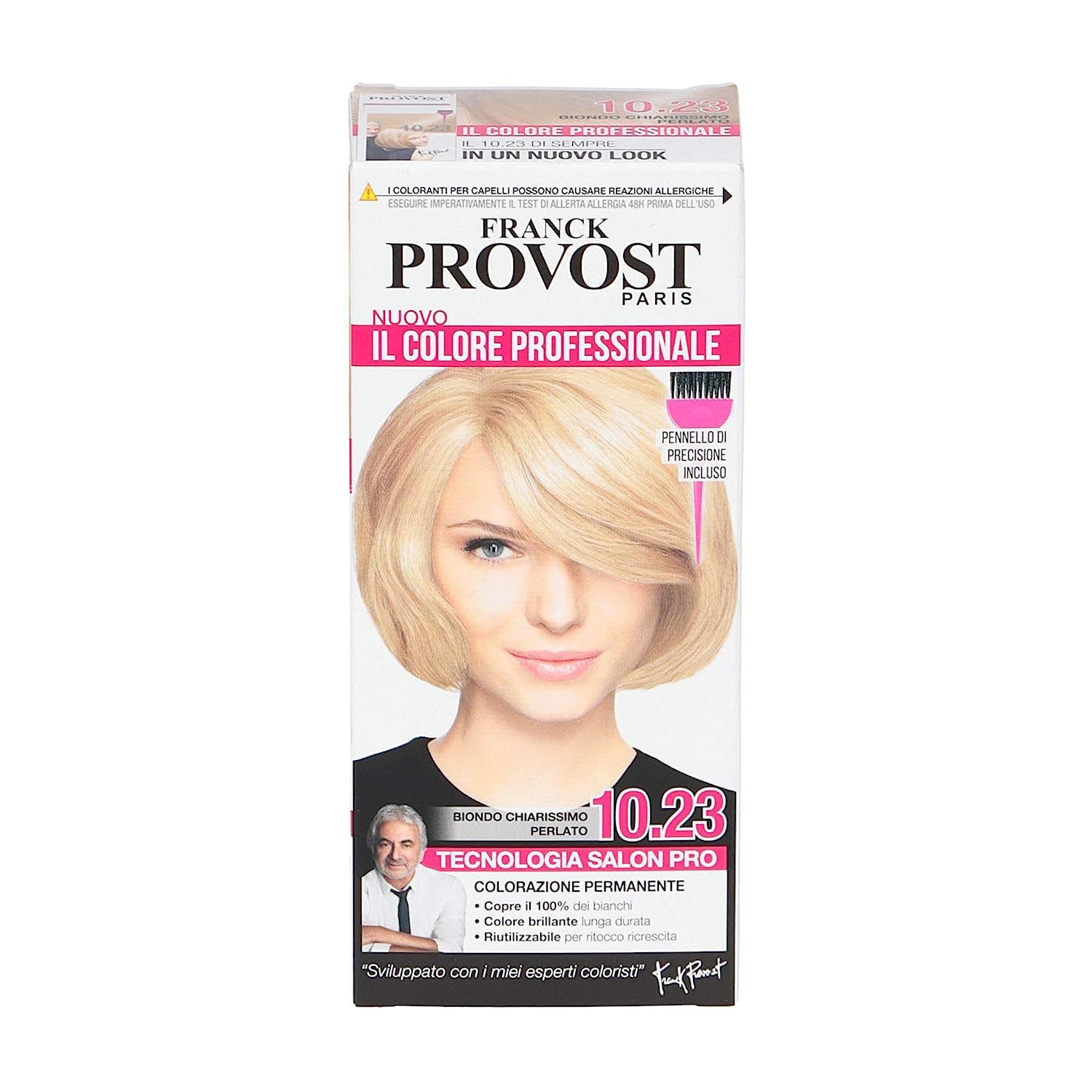 Franck Provost Professional Hair Color, Domzilium Color, Enhancement of Reflections and Shine, Very Bright, Mother of Pearl Blonde