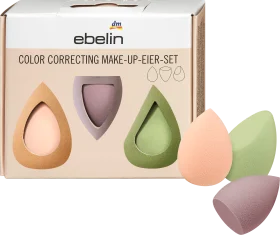 Color Correcting Make-up Egg Set, 3 pcs