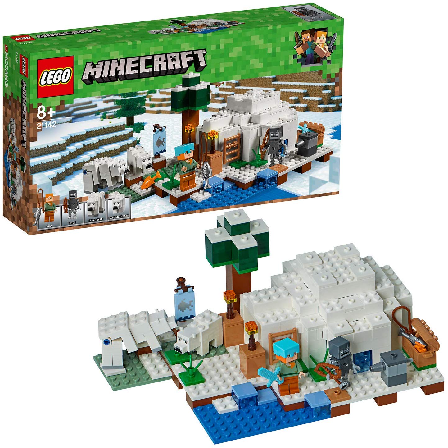 Lego Minecraft 21142 - The Polar Igloo Toy For Boys And Girls