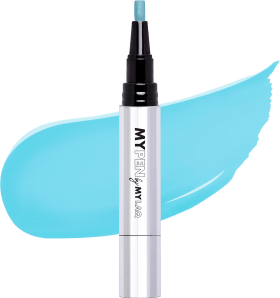 MYLAQ UV Nail Polish My Pen 3in1 - My easy light blue, 3.7 ml