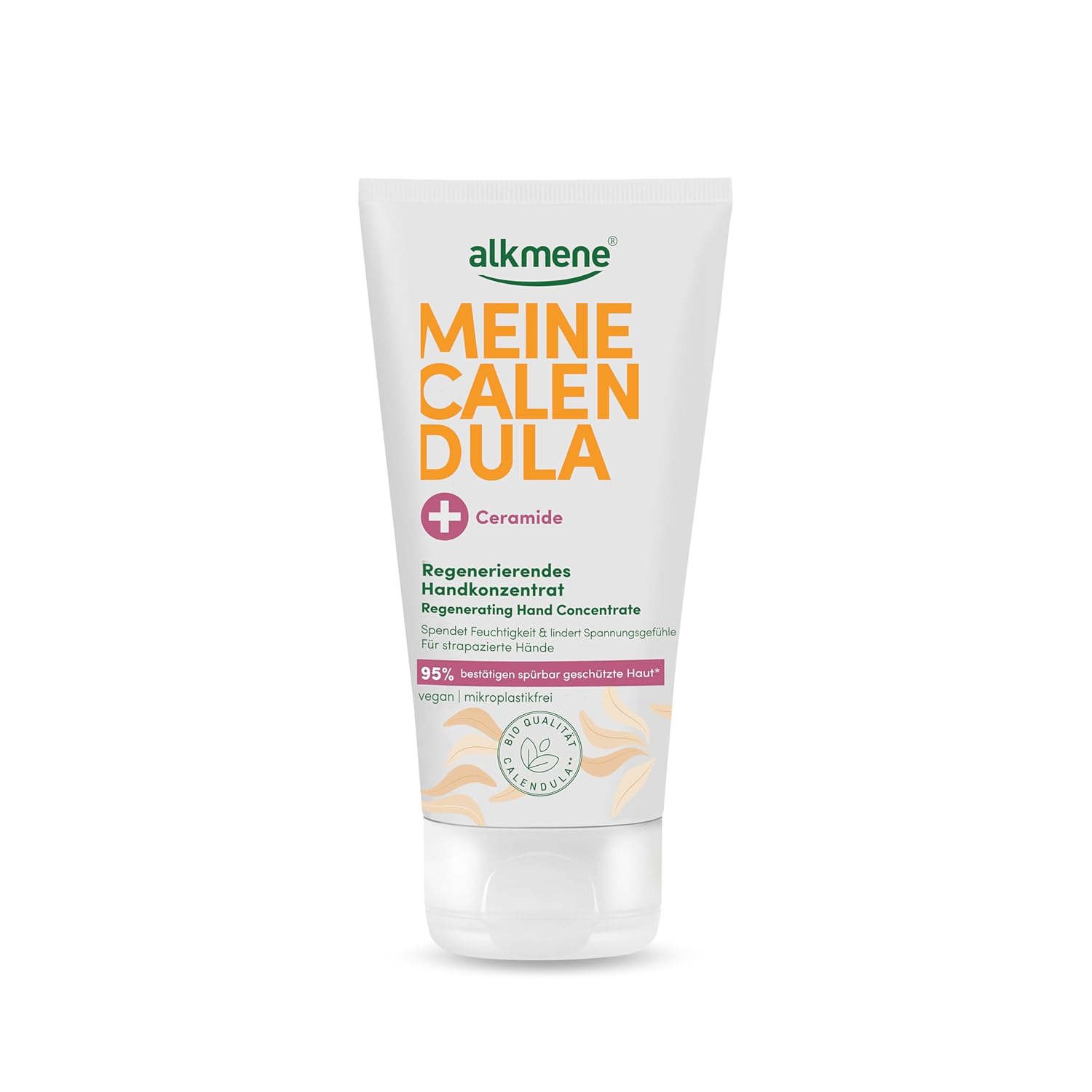 alkmene Regenerating Hand Concentrate with Calendula for Stressed Hands 75 ml - Hand Cream for Very Dry Hands & Cracked Hands - Vegan Hand Cream for Men & Women - Hand Care