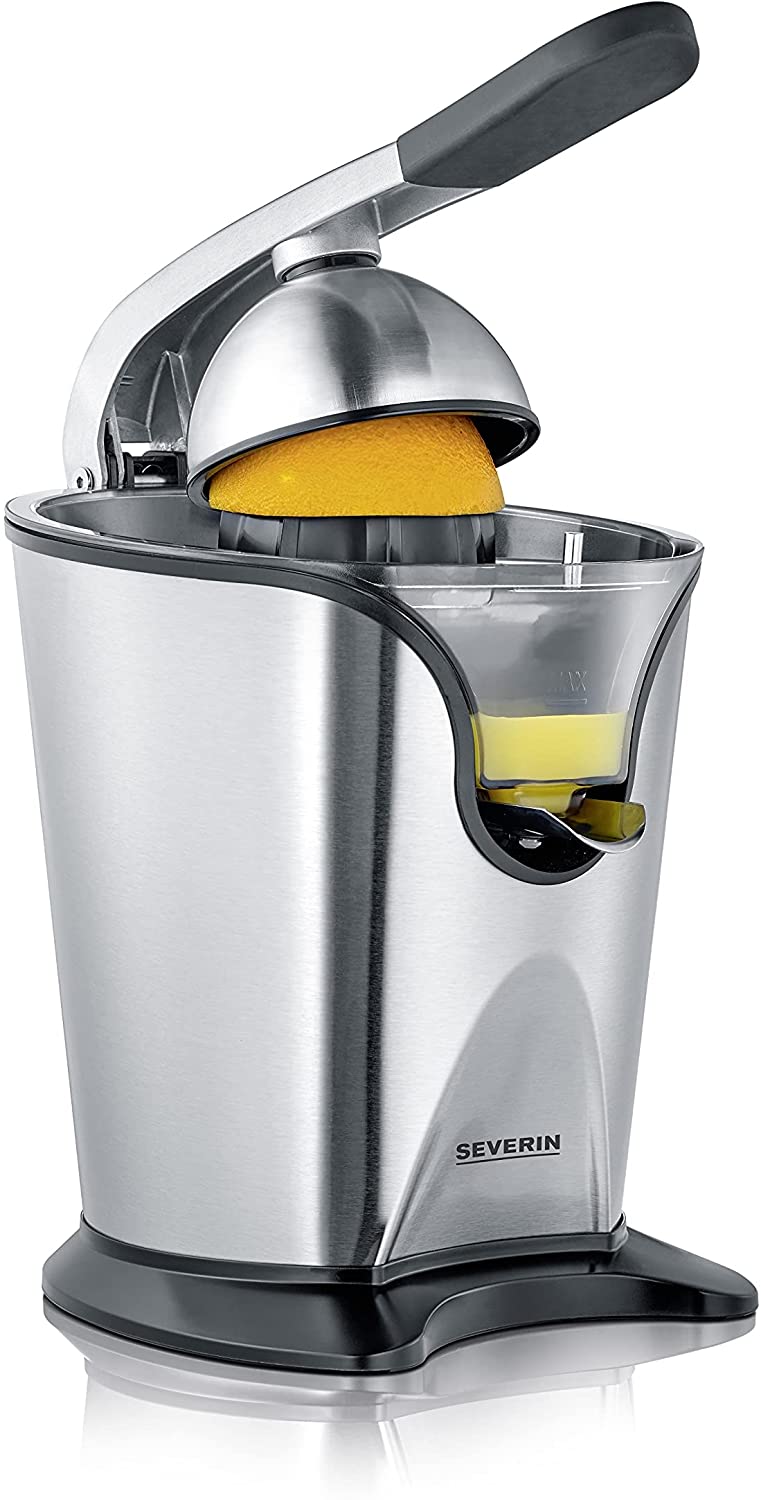 SEVERIN Citrus juicer with pulp regulator, orange juicer guarantees high yi