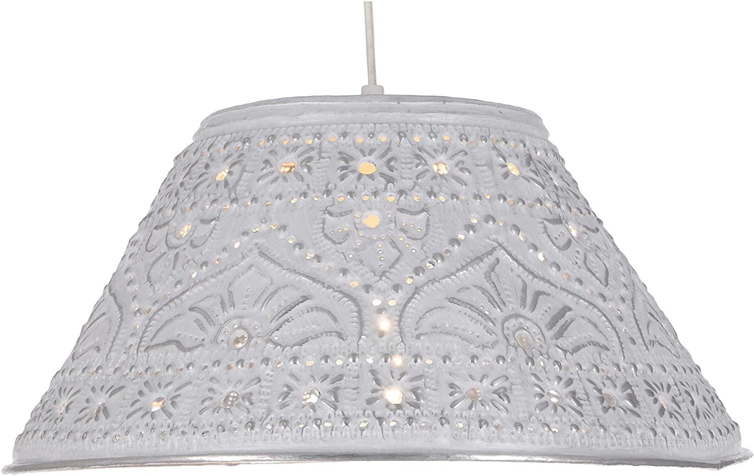Guru-Shop Ceiling Lamp / Ceiling Lamp, Handmade From Embossed Aluminum Mode