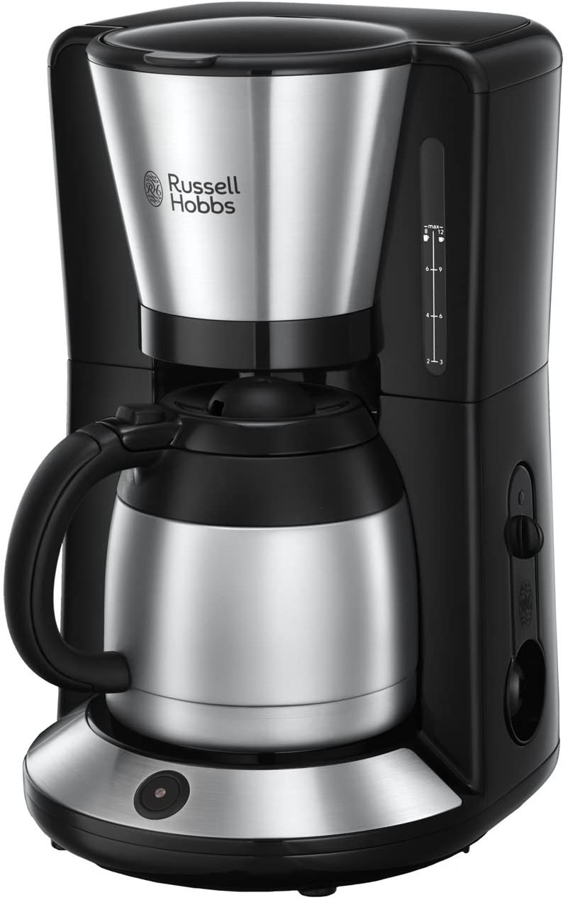 Russell Hobbs Adventure 24020-56 Coffee Machine Stainless Steel Thermal Jug up to 8 Cups, 1.0 L, Automatic Shut-Off, Drip Stop, 1100 W, Filter Coffee Machine