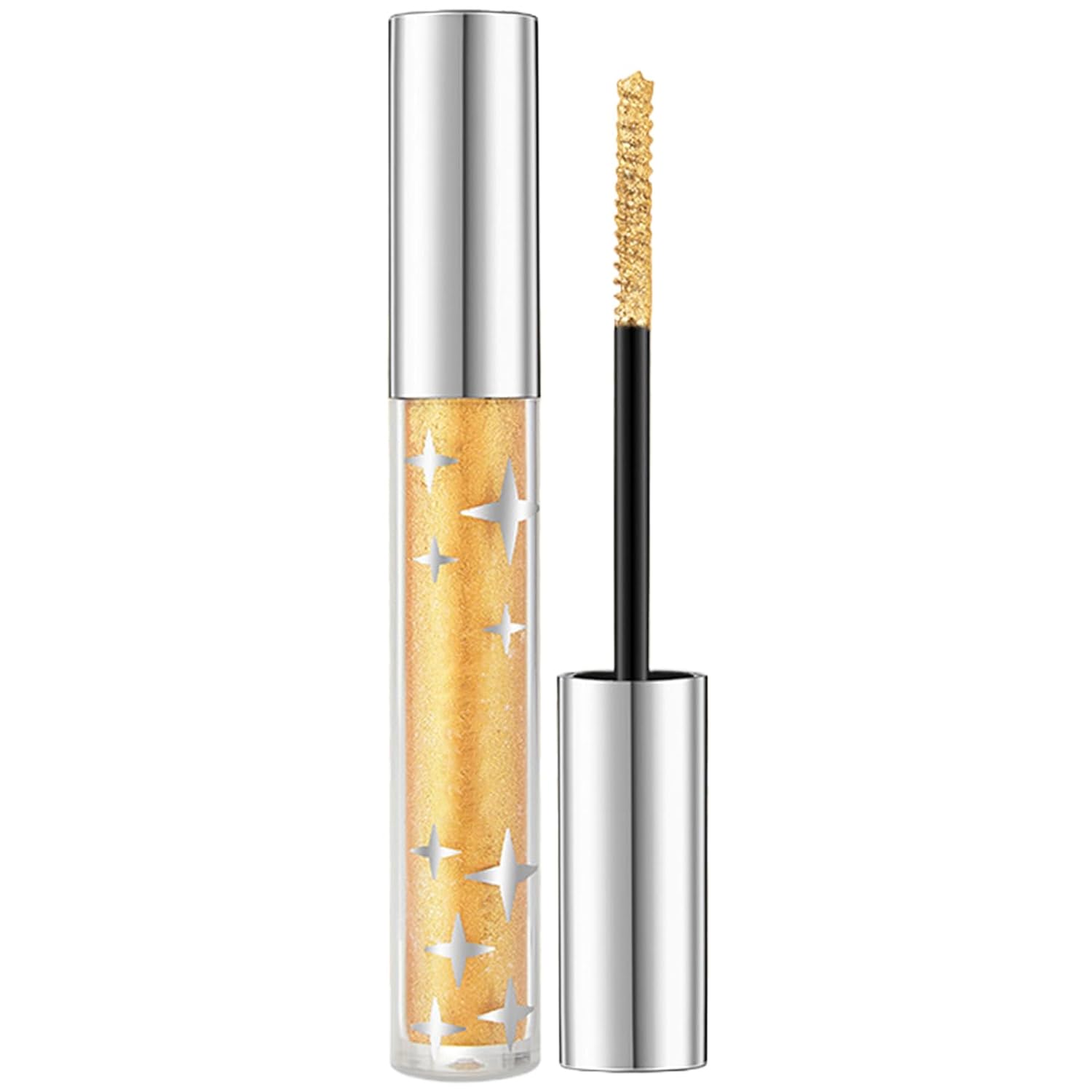 Glitter Mascara, Pearlescent Mascara, Glitter Diamond Mascara, Sparkling Glitter Mascara, Waterproof for Extreme Volume and Long Eyelashes