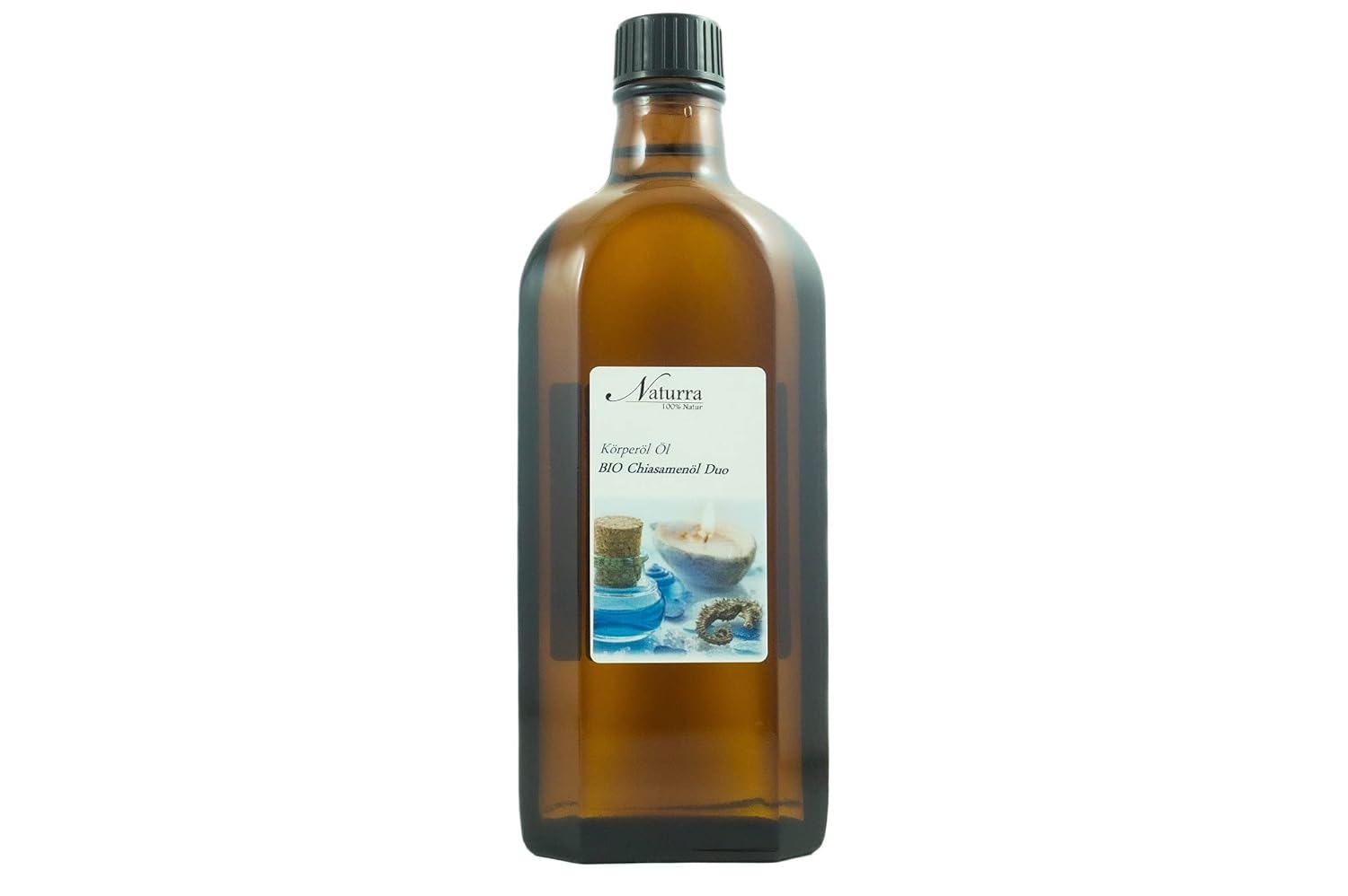 Naturra Organic Chia Oil DUO 250 ml with Organic Apricot Kernel Oil Cold-Pressed Unrefined Natural Cosmetics