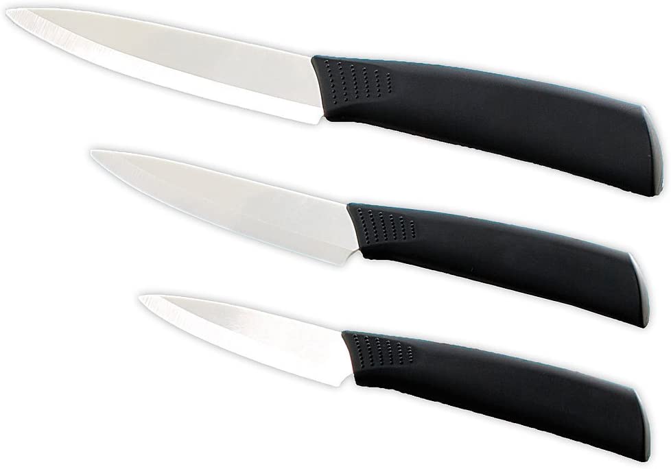 ROSENSTEIN & SOHNE Rosenstein & Söhne Set of 3 Knives Peeling, Fruit and Universal Ceramic Knives
