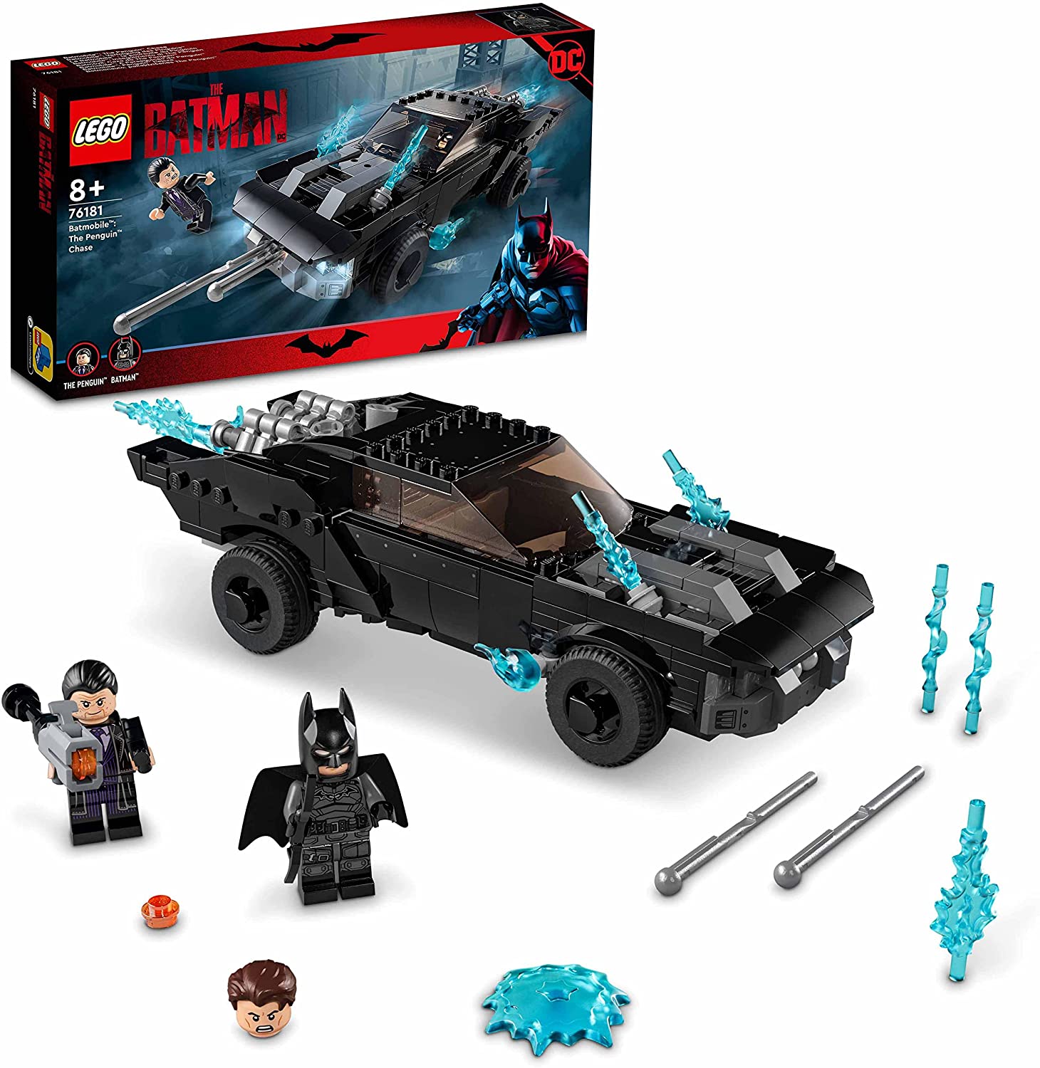 LEGO 76181 DC Batman Batmobile: Verfolgung des Pinguins, Spielzeugauto, Ges