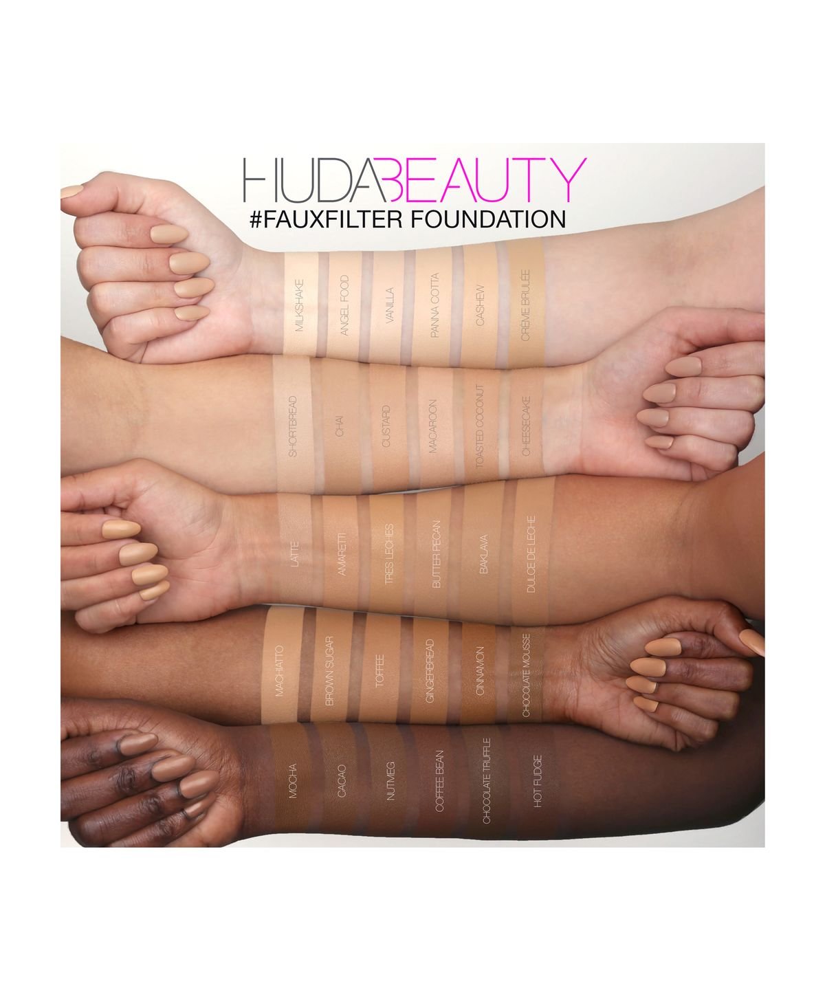 Hudabeauty HUDA BEAUTY #FauxFilter Foundation (35 ml) ANGLE FOOD 110N, ‎angel