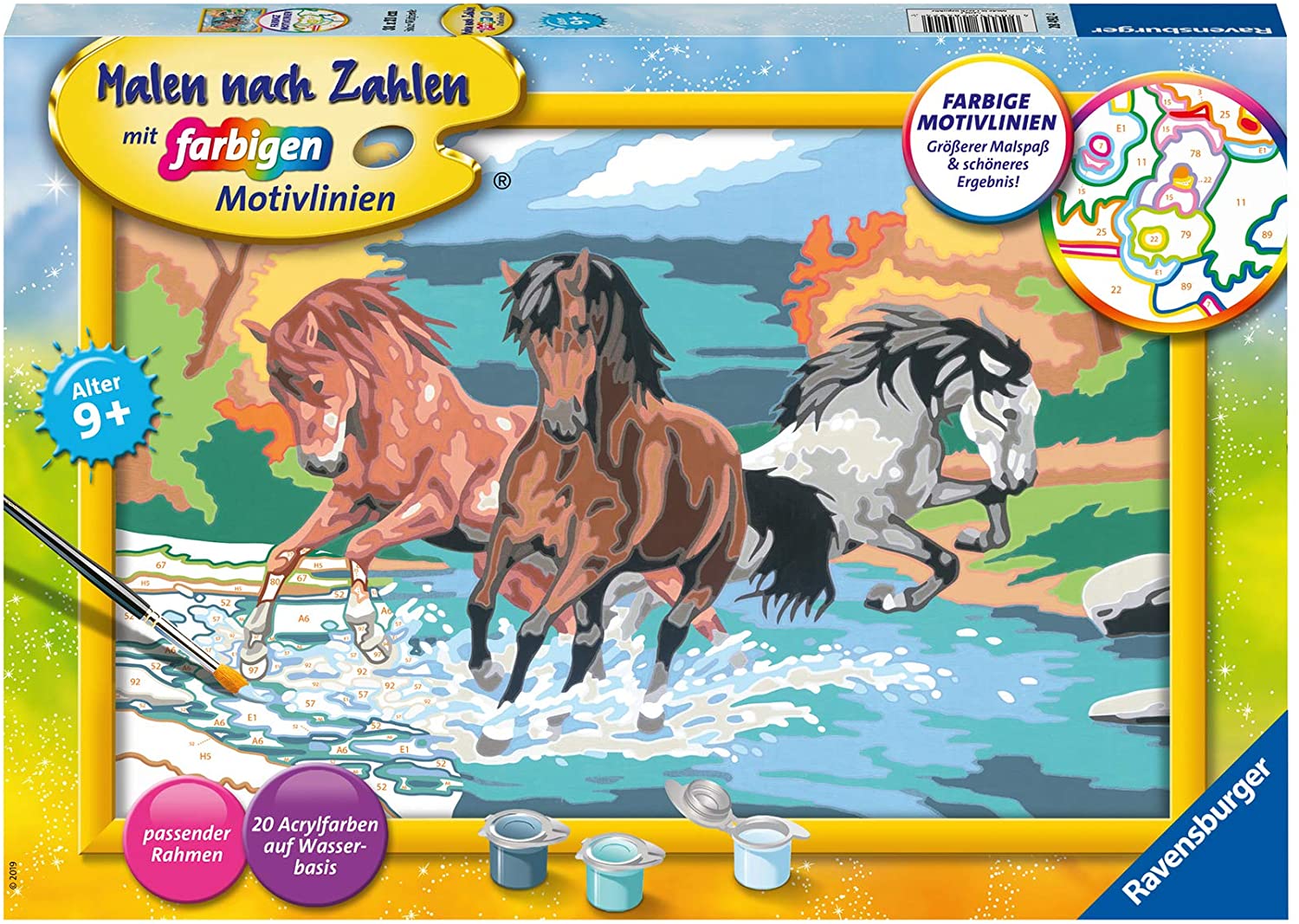 Ravensburger Multi-coloured Jigsaw Puzzle, Proud wild horses, multicoloured