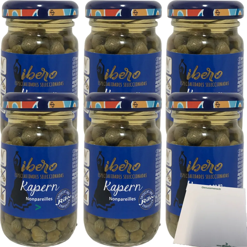 Ibero Capers Nonpareilles 6-pack (6x50g jar) + usy block