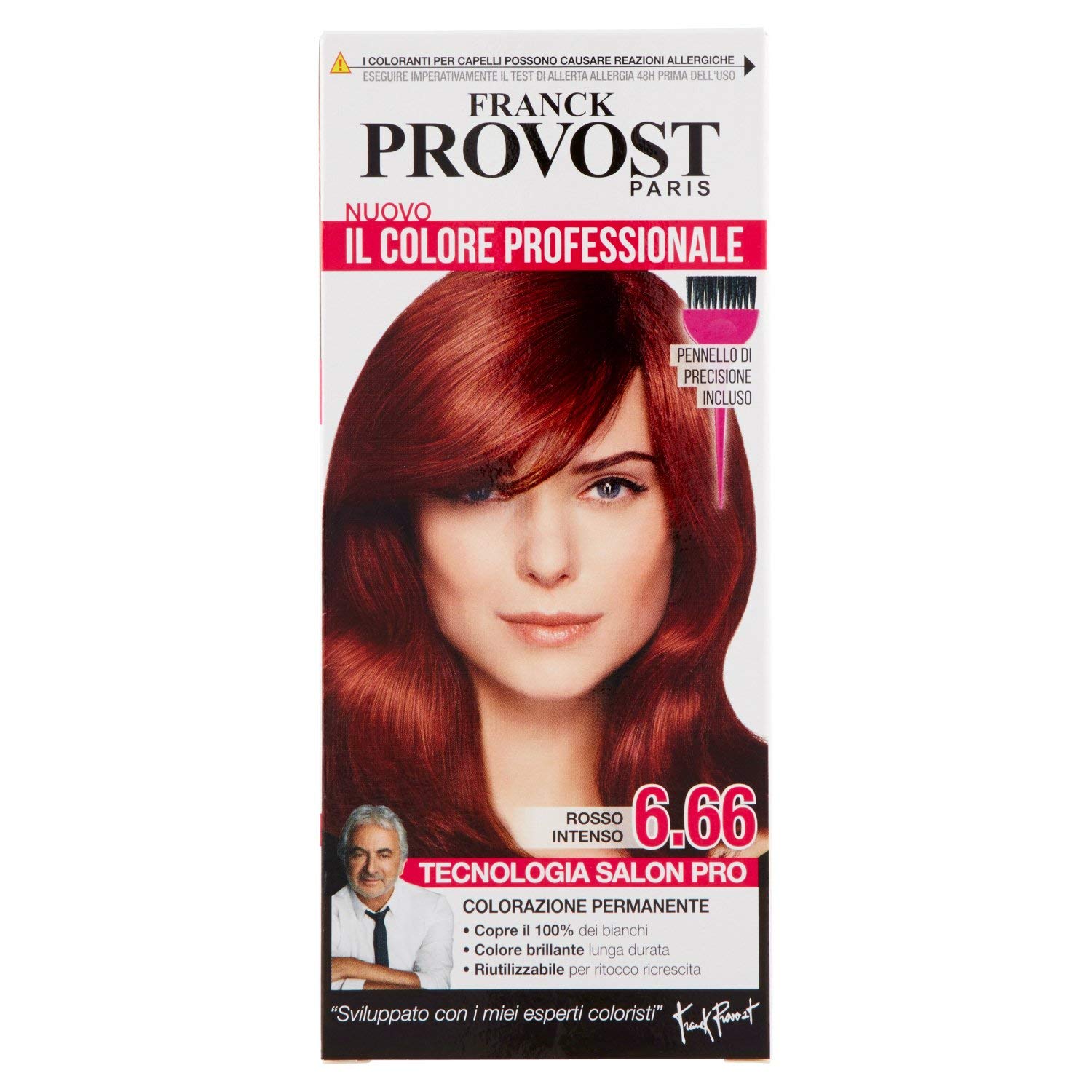 Franck Provost Professional Hair Color Reflective and Shine Intense Red