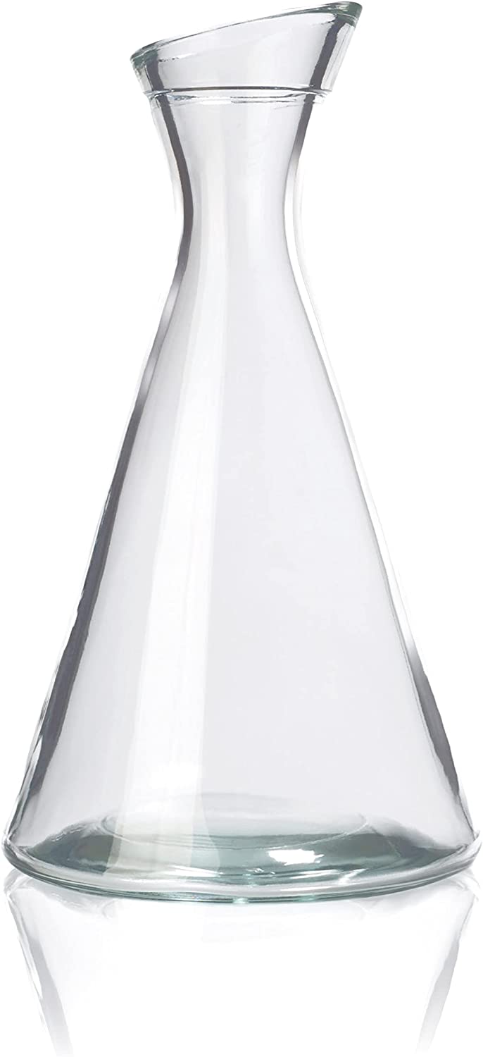 Stölzle Oberglas Pisa Glass Carafe / Set of 6 Carafe 0.5 L with Slanted Neck / High-Quality Carafe Glass Suitable as Water Carafe, Carafe for Lemonade, Wine Carafe