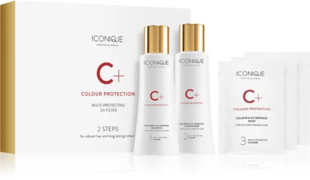 ICONIQUE Professional C+ Color Protection 2 steps for vibrant hair and long lasting color gift set (for colored hair)