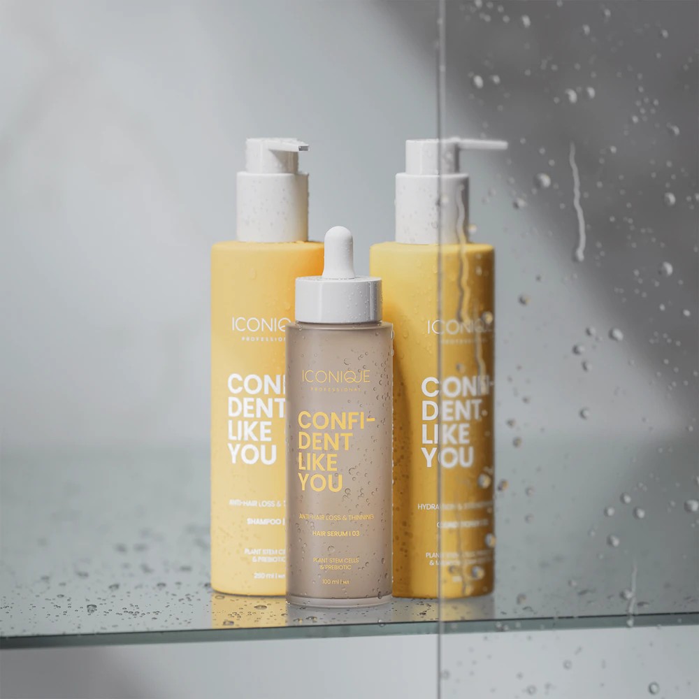ICONIQUE Professional CONFIDENT LIKE YOU Anti-Hair Loss & Thinning Shampoo against hair loss