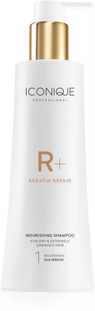 ICONIQUE Professional R+ Keratin repair Nourishing shampoo renewing shampoo with keratin for dry and damaged hair