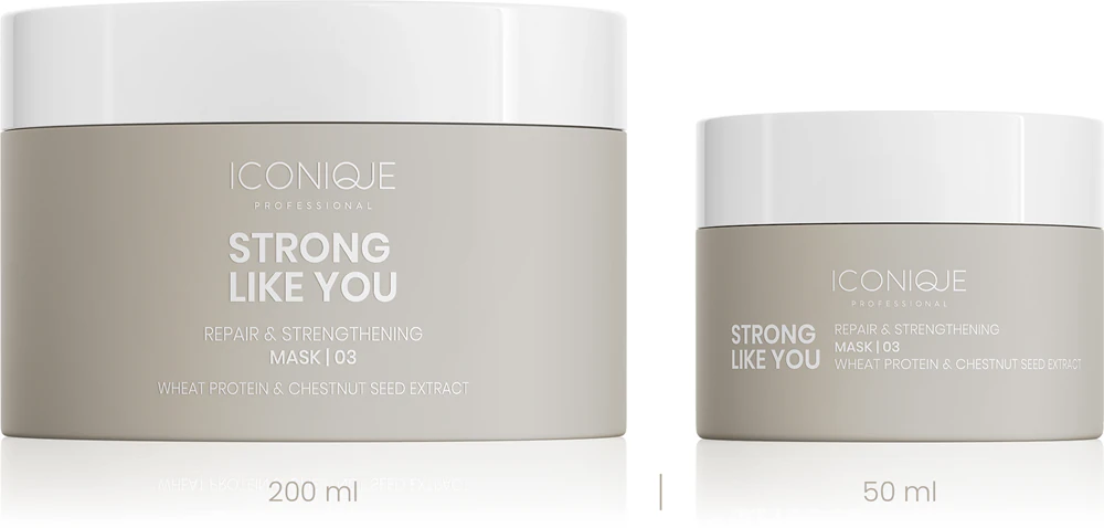 ICONIQUE Professional STRONG LIKE YOU Repair & Strengthening Regenerating Mask for Damaged Hair