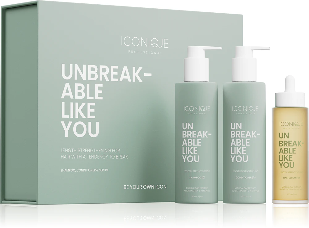 ICONIQUE Professional UNBREAKABLE LIKE YOU UNBREAKABLE LIKE YOU Length Strengthening Set Set to strengthen the hair