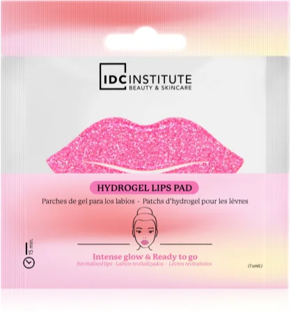 IDC INSTITUTE Glitter Lip Pink Hydrogel Mask for Lips