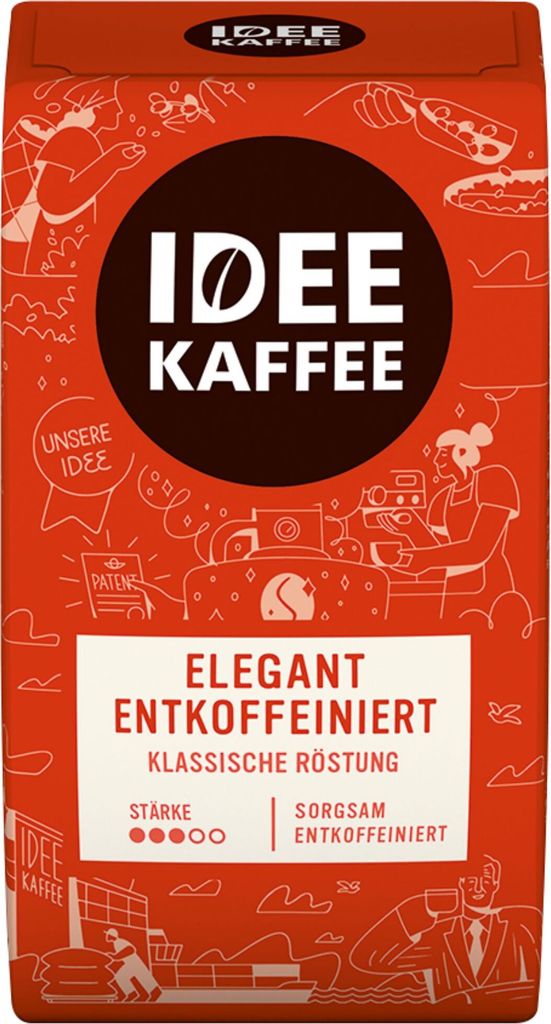 Idee Kaffee ELEGANT DECAFFEINATED filter coffee, 500g ground