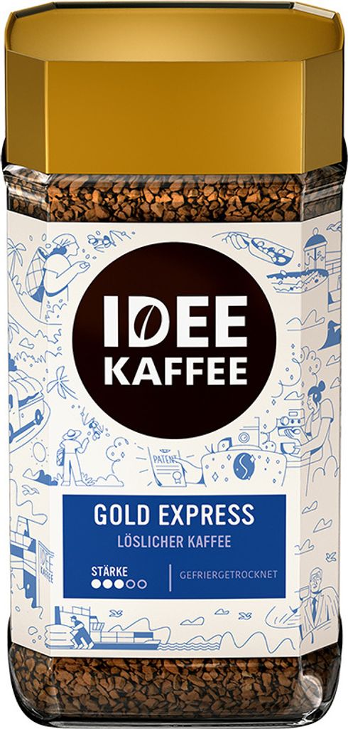 Idee Kaffee GOLD EXPRESS Instant Coffee, 100g