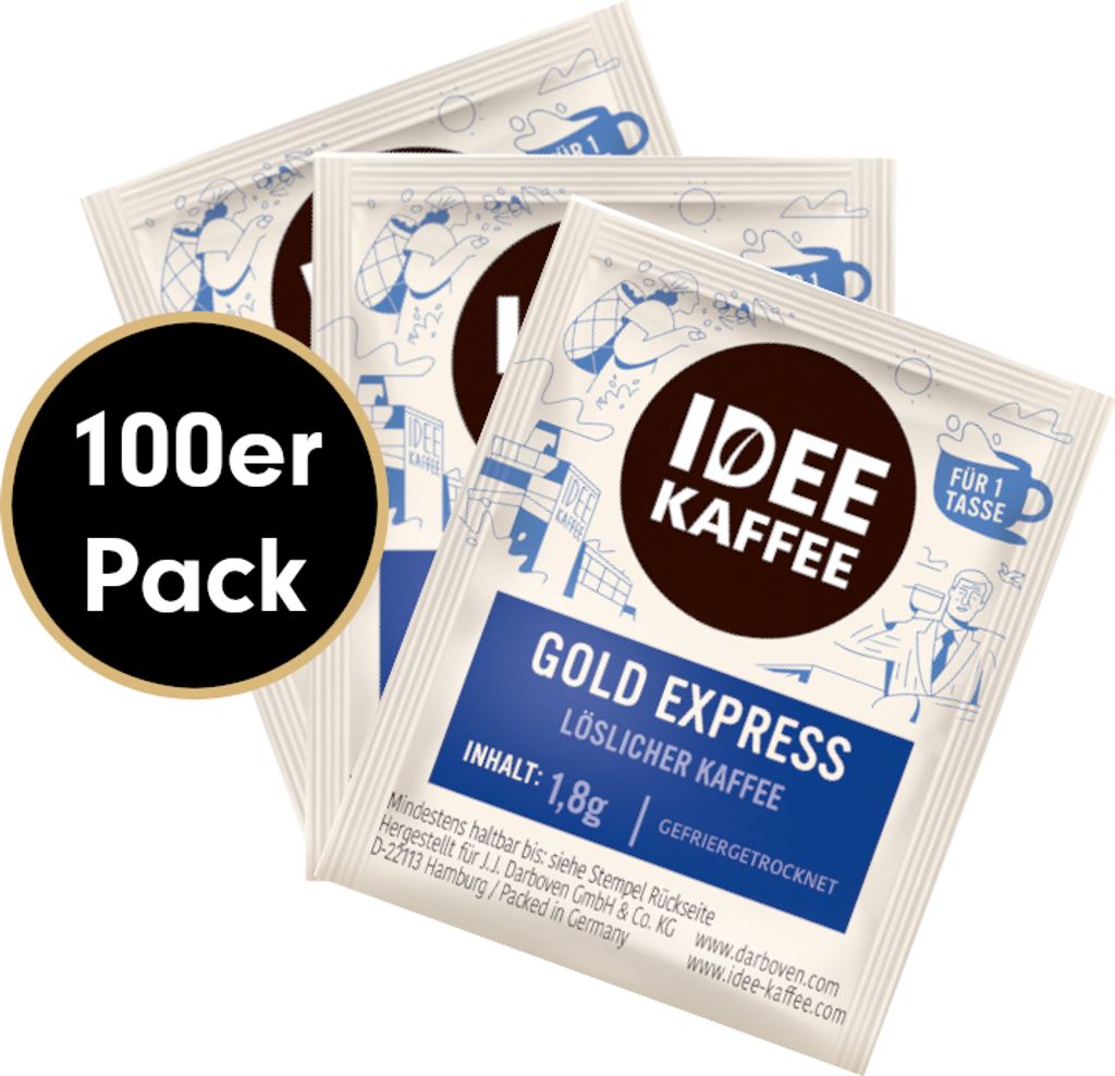 Idee Kaffee GOLD EXPRESS instant coffee, 100x1.8g