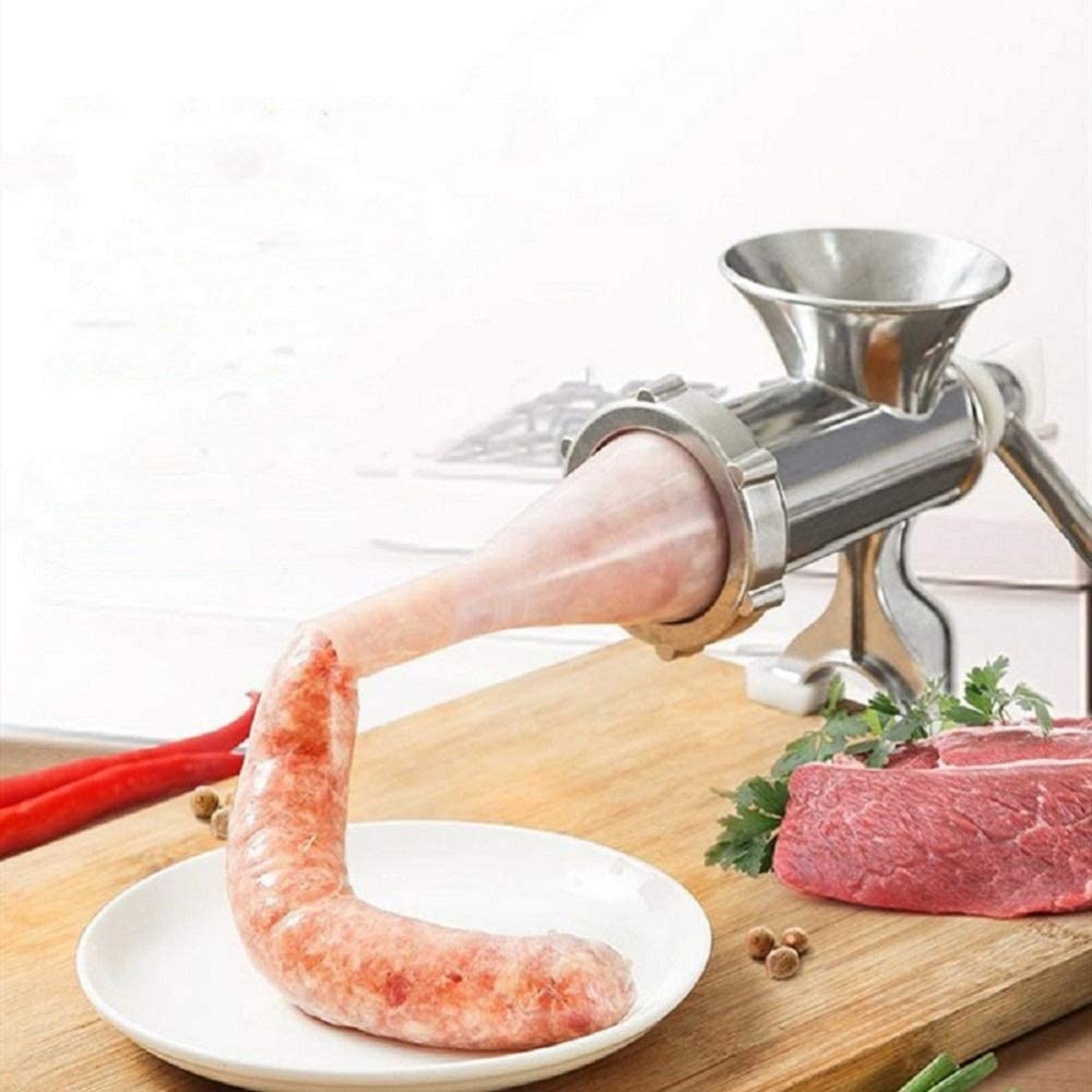 SYH01 Manual Meat Mincer Stainless Steel Kitchen Pasta Grinder Hand Operated Beef Sausage Kitchen Metal Sausage Meat Grinder