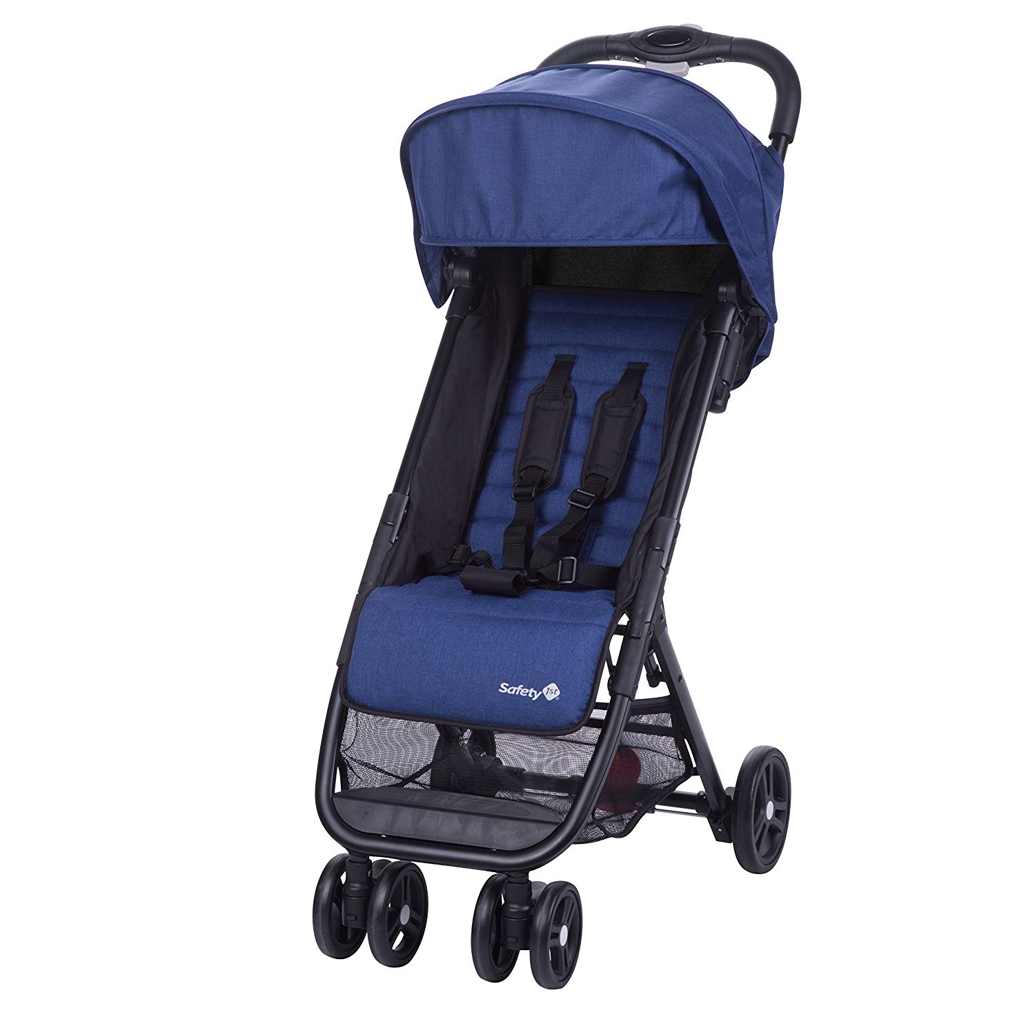 Safety 1st Teeny Buggy Ultra Compact Folding Pushchair Includes Matching Carry Bag, Ideal for Travel or the City, Can be Used from Approx. 6 Months to Approx. 3 Years, Blue Chic (Blue)
