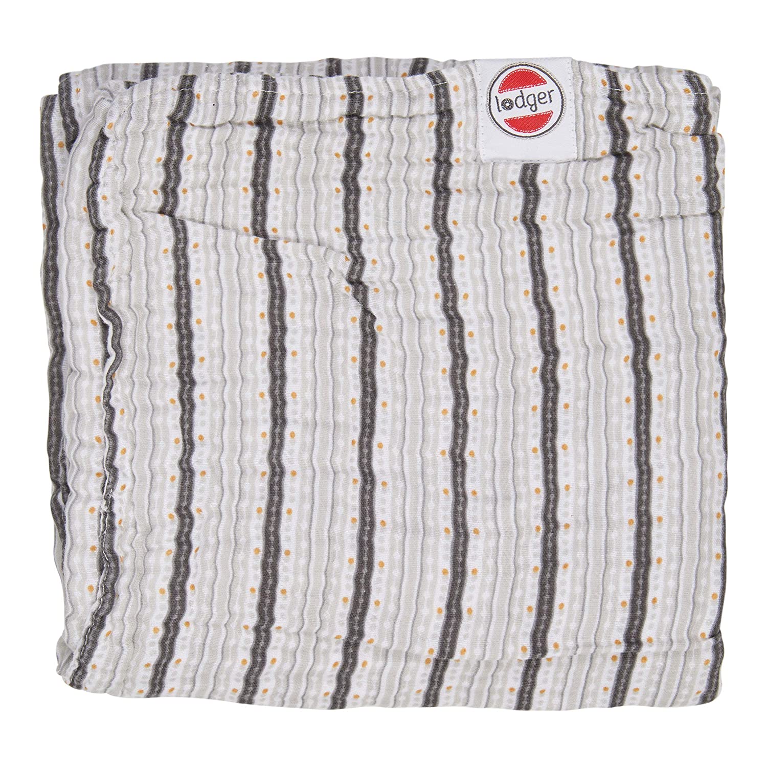 Lodger DM6.7.002 052 120 Dreamer Xandu Stripe Baby Blanket, 120 x 120 cm, Grey
